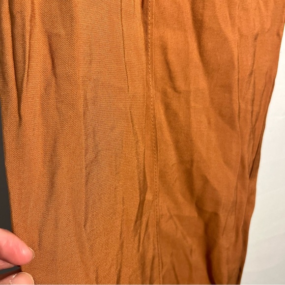A New Day Pants Womens Size 14 & 18 Orange Bronze Pintuck Slim Ankle NWT - Picture 2 of 10